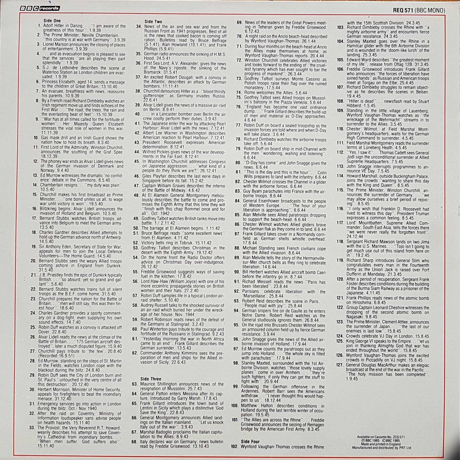 Back cover of REQ 571